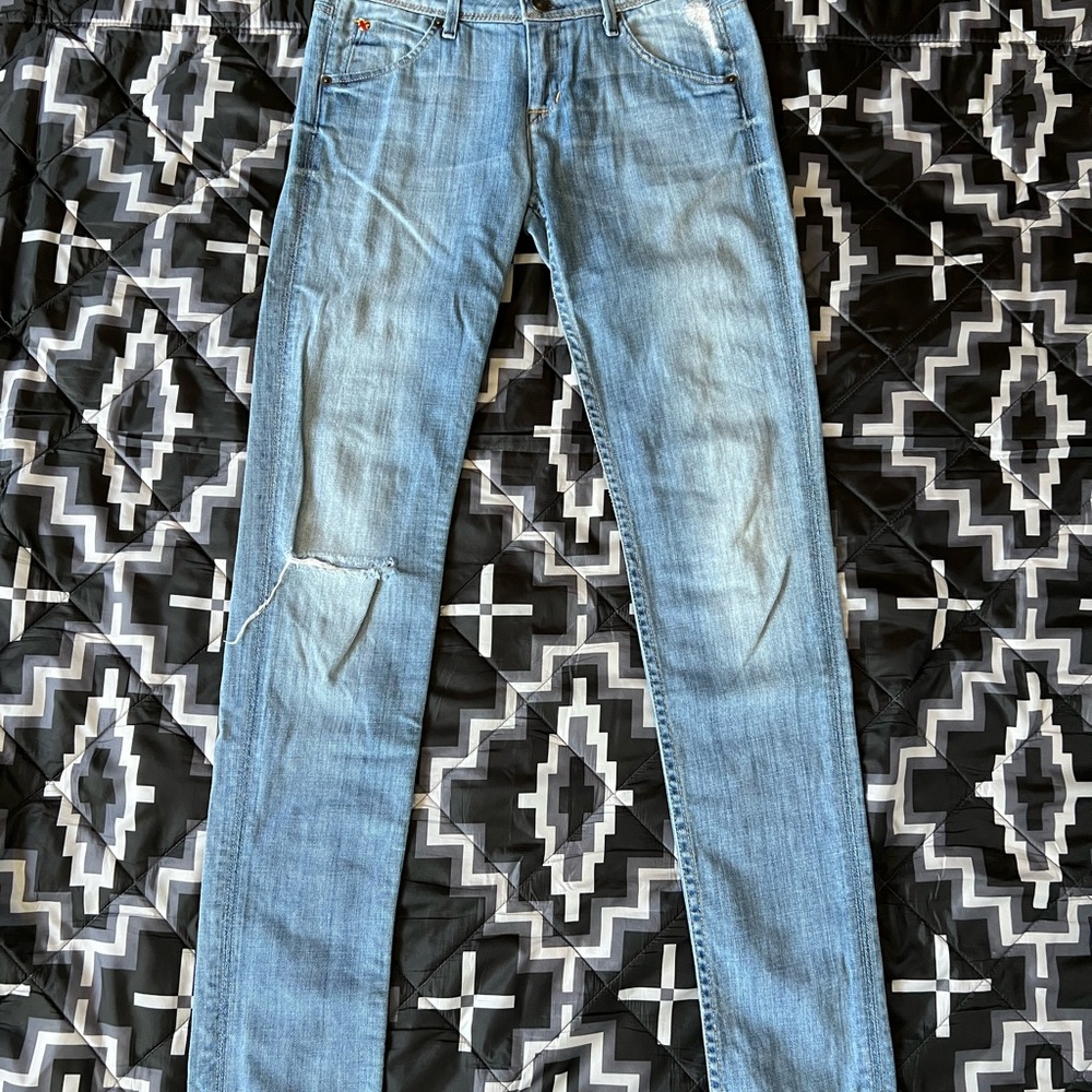 Hudson Jeans Blue Skinny Fit Denim